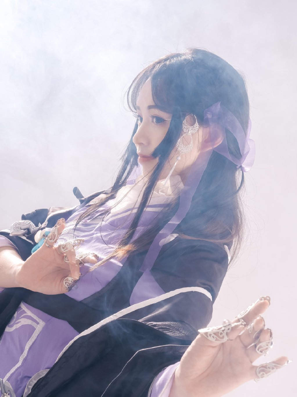 剑网3结庐在江湖朔雪花姐cos:人间四月芳菲尽,山寺桃花始盛开