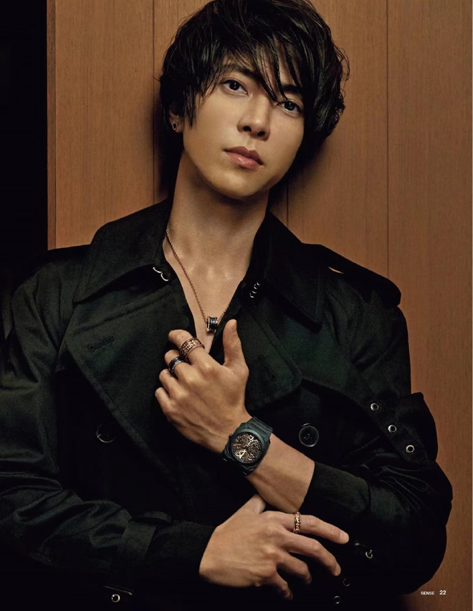 组图:山下智久登《sense》杂志封面 硬朗帅气男人味十足