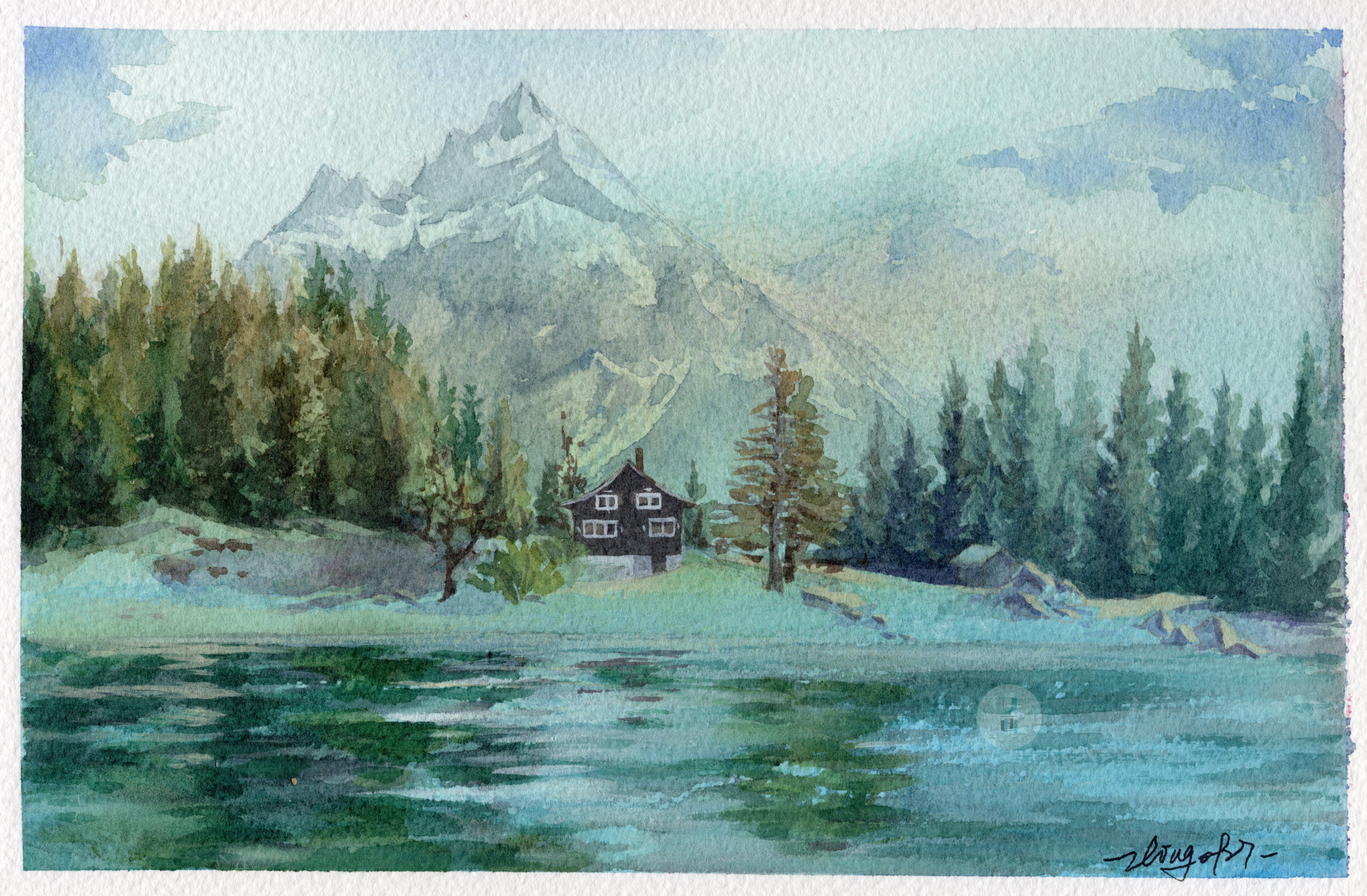 水彩 风景画合集