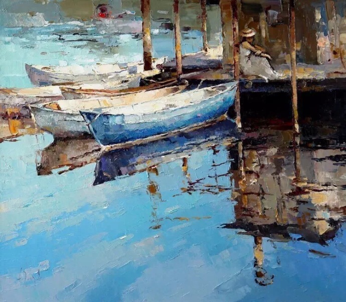 俄罗斯画家alexi zaitsev油画海的美丽