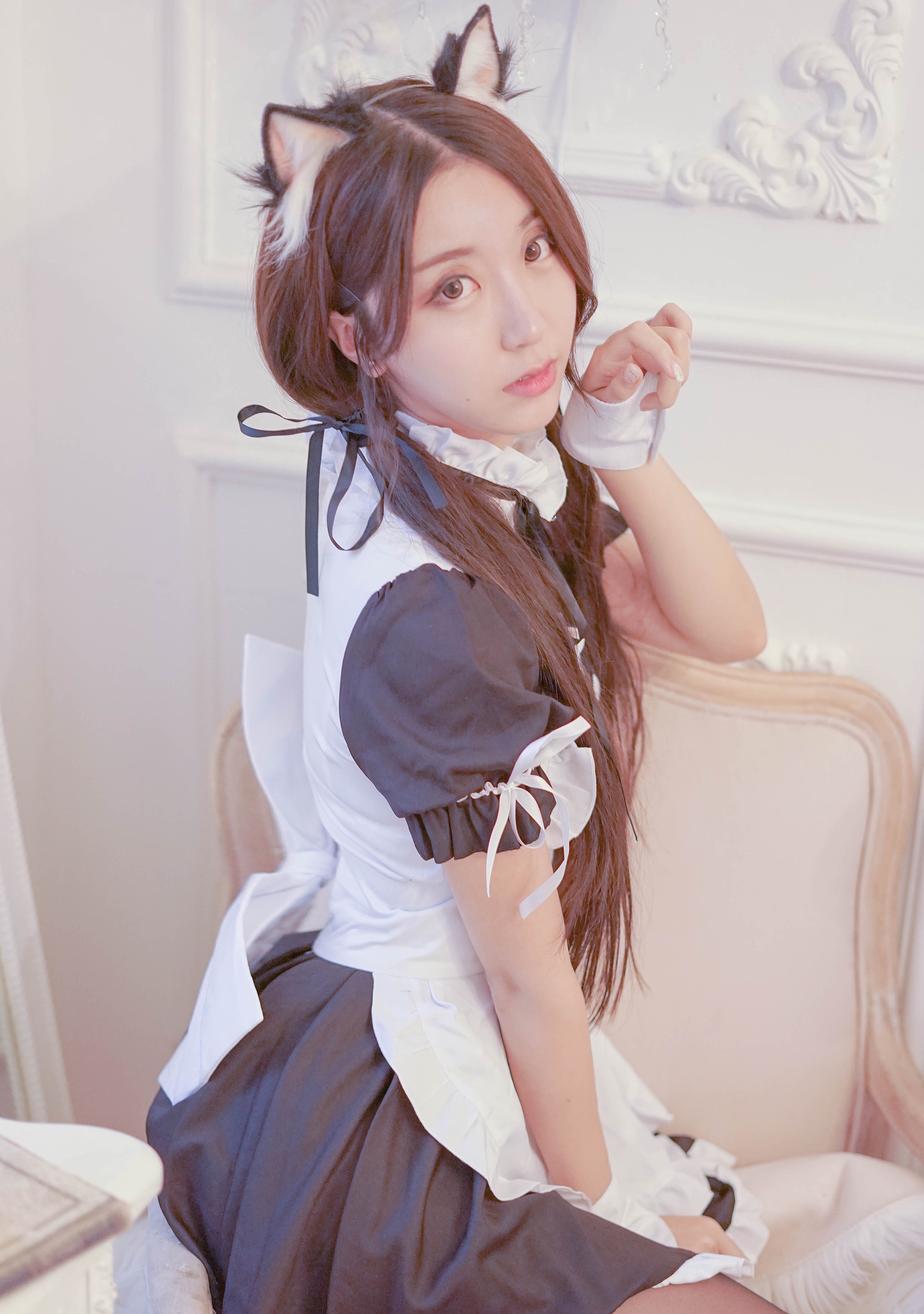二次元cos丨兽耳娘女仆丨黑川