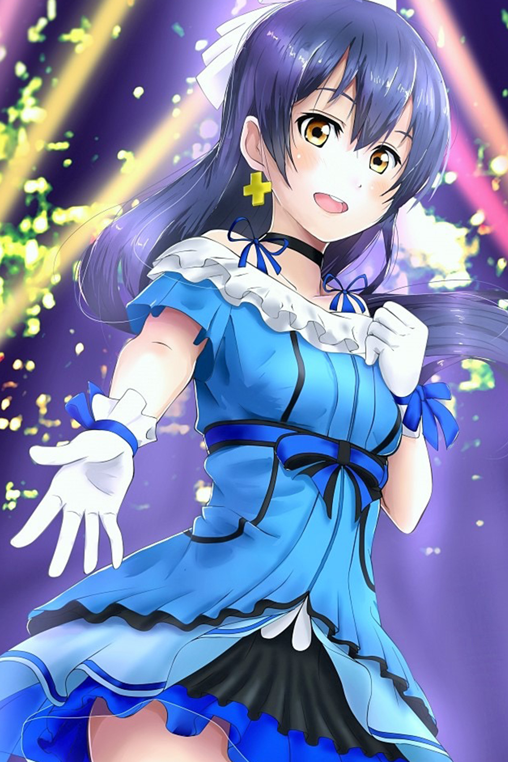 《lovelive!》园田海未动漫手机壁纸分享,以偶像为目标的美少女