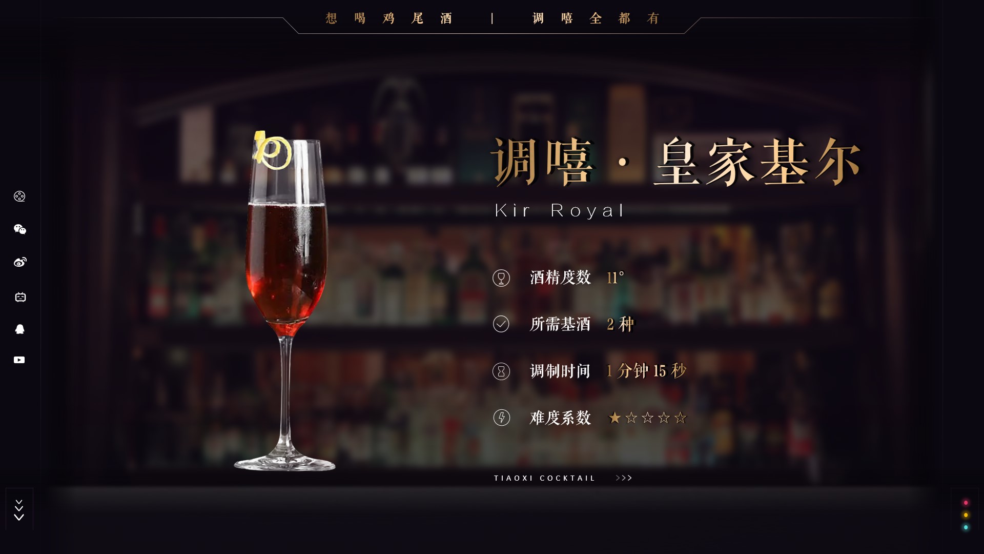 「调嘻鸡尾酒」第118集 - 皇家基尔