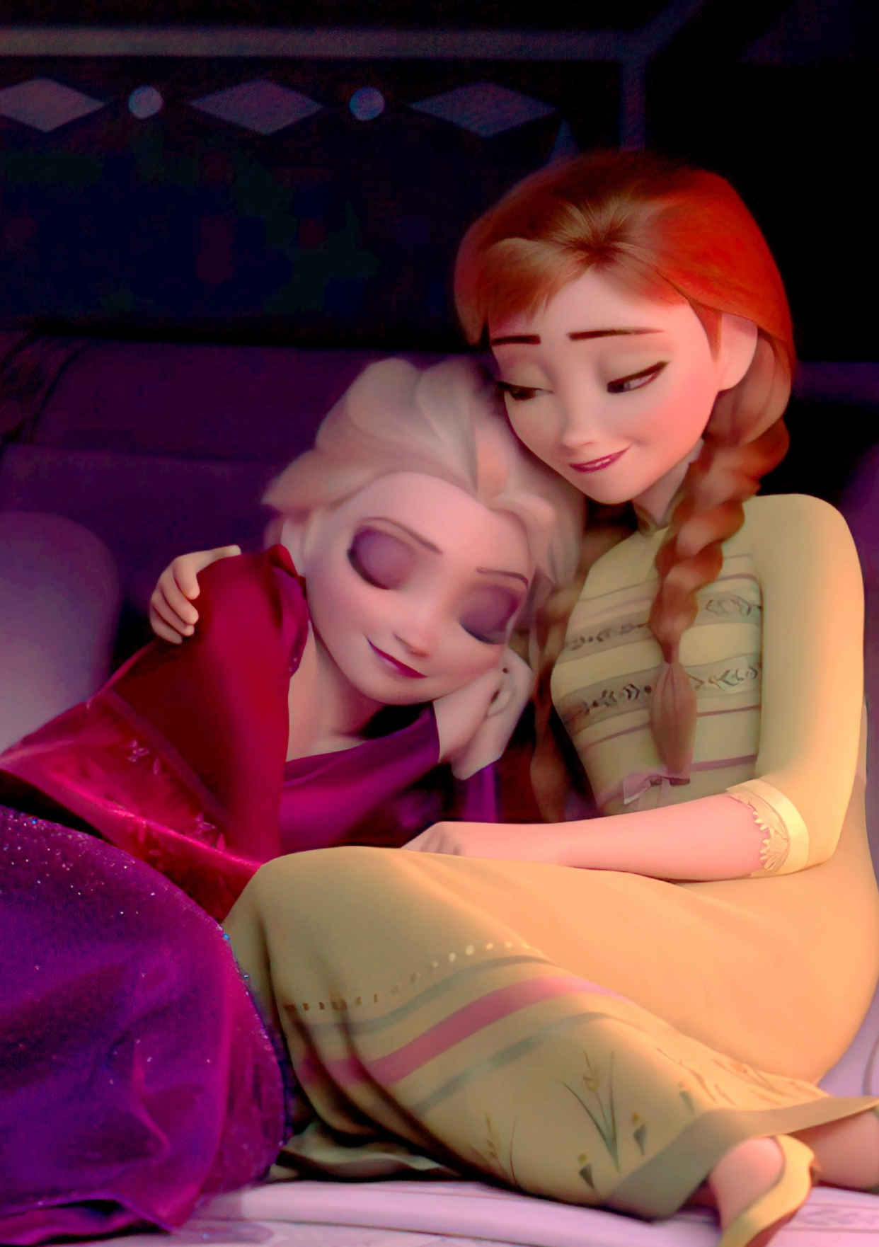 冰雪奇缘2 安娜公主 艾莎女王高清特写壁纸!