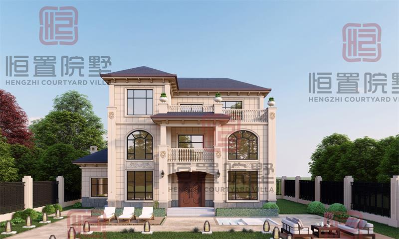 斜屋顶设计的二层别墅,享受它独有之美!