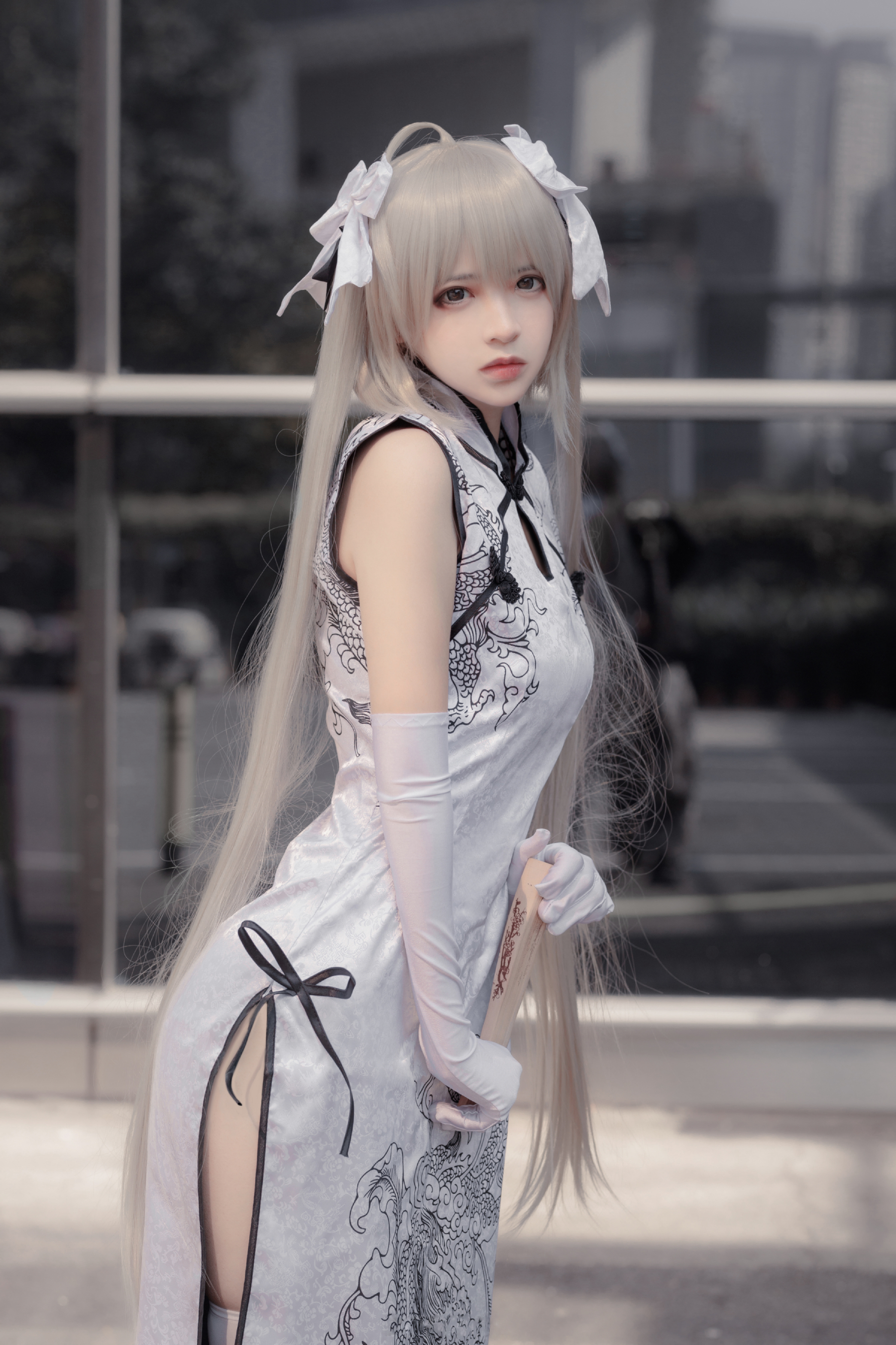 漫展现场原神cosplay第六波福利许愿神里绫华穹妹一生推