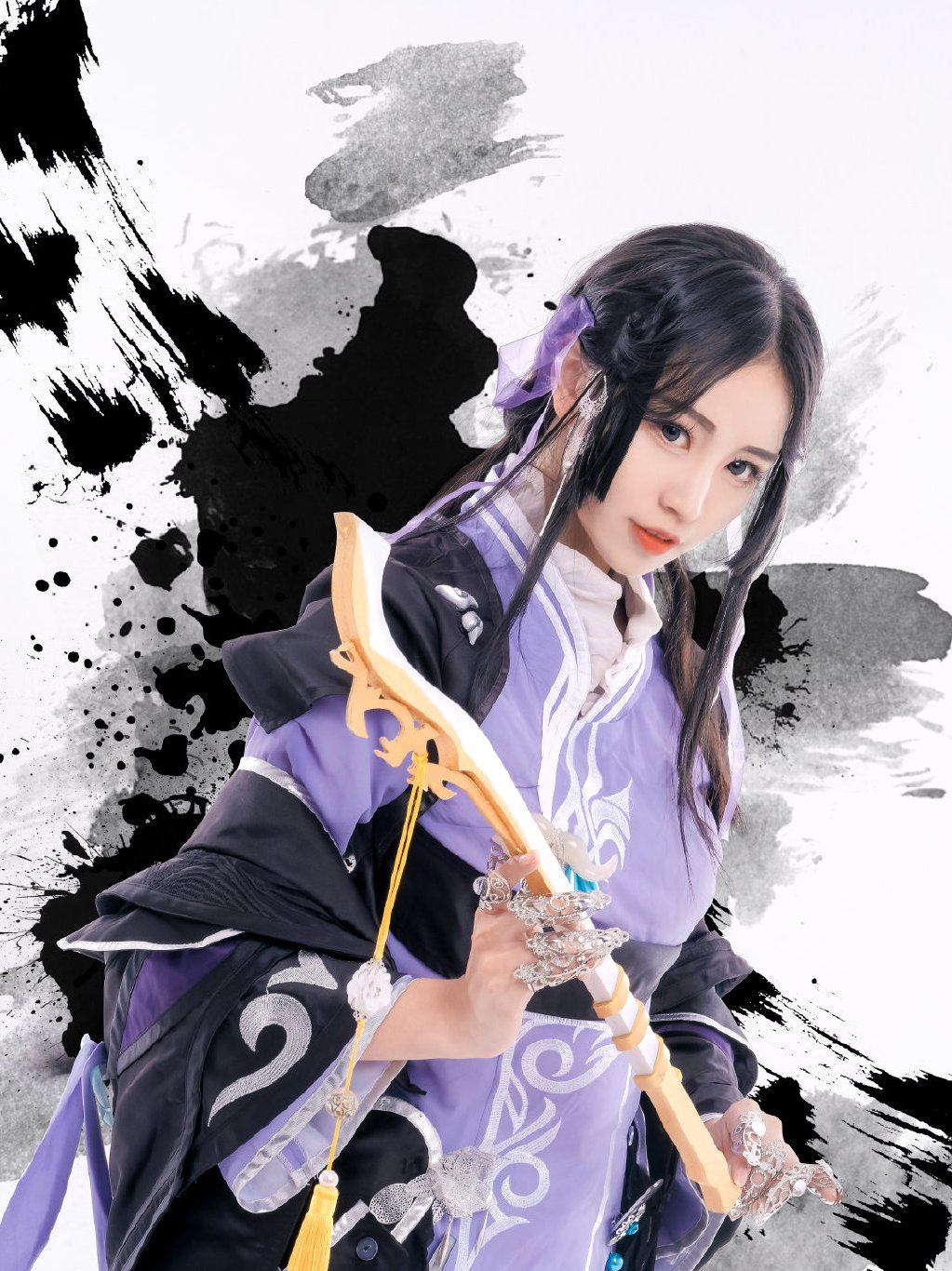 剑网3结庐在江湖朔雪花姐cos:人间四月芳菲尽,山寺桃花始盛开