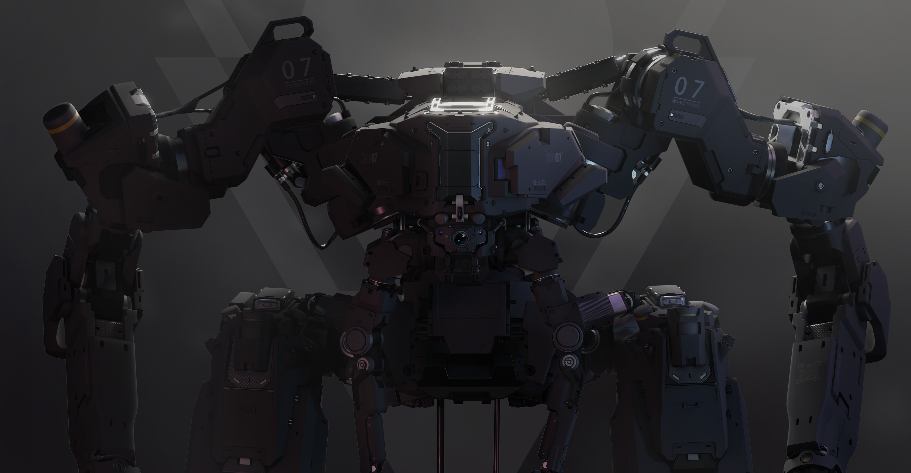 优秀的一组机械机甲插画作品欣赏!造型十分帅气