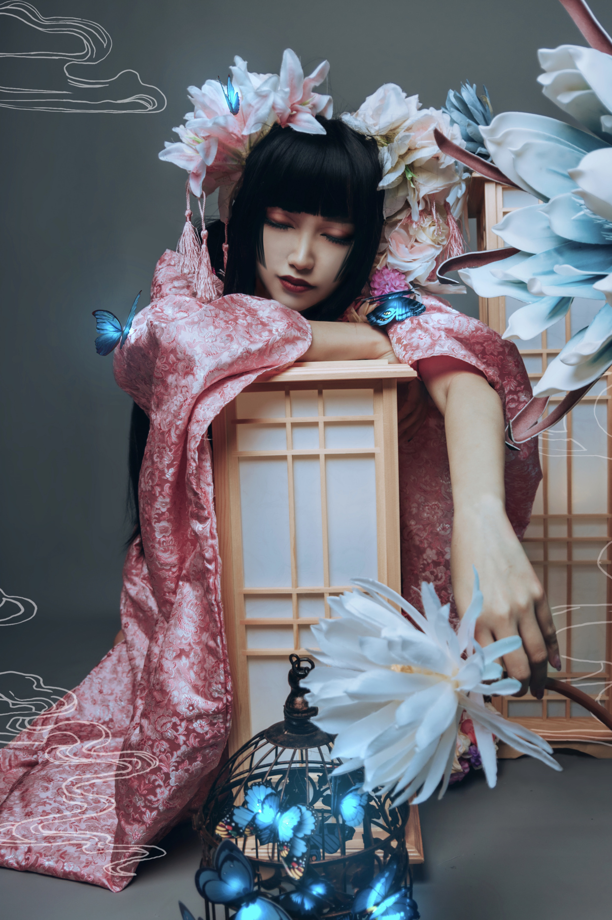 xxxholic cos,和服公主切日式美人,侑子大人欢迎回家