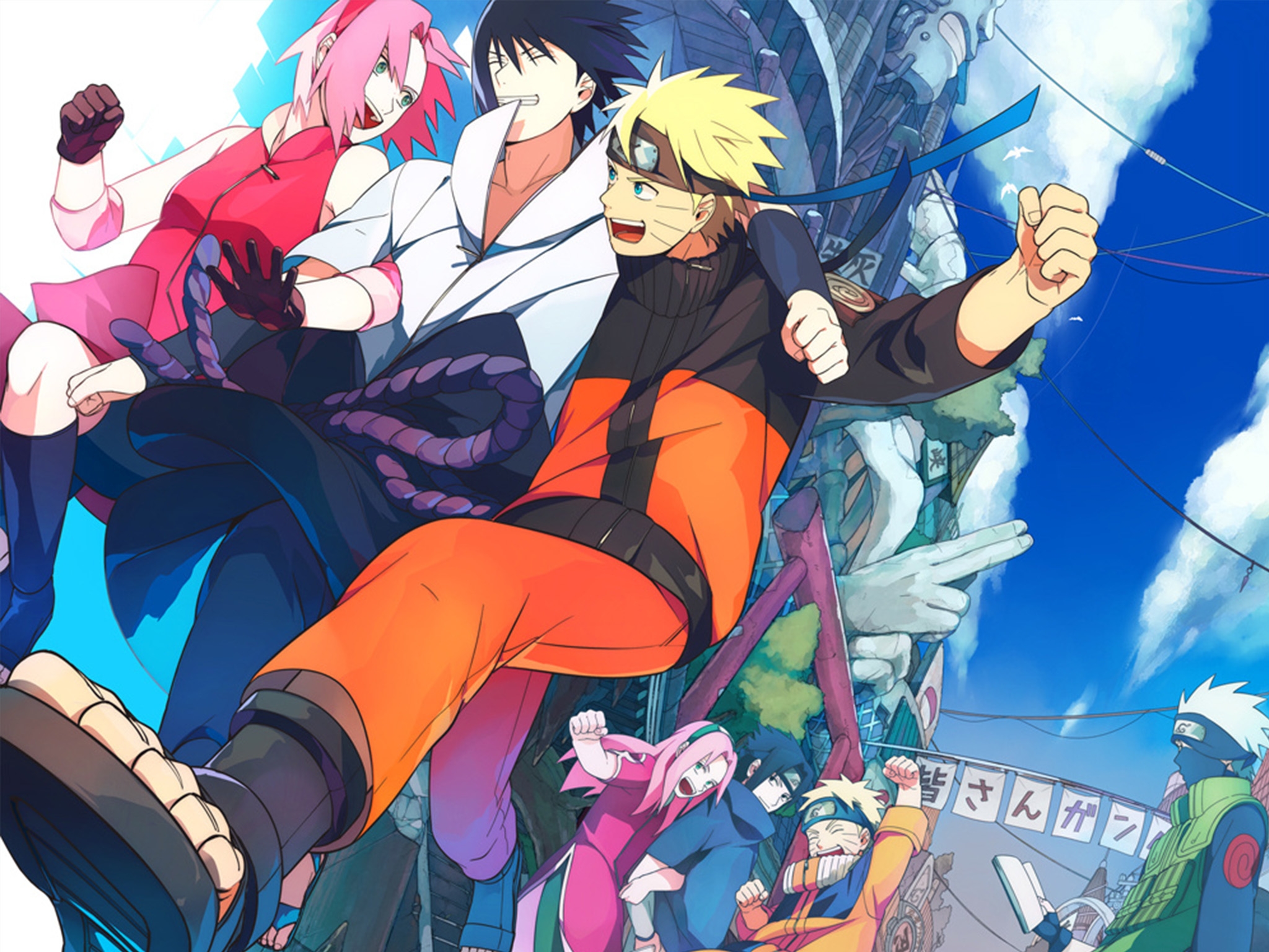 《火影忍者》人物海报,平板壁纸