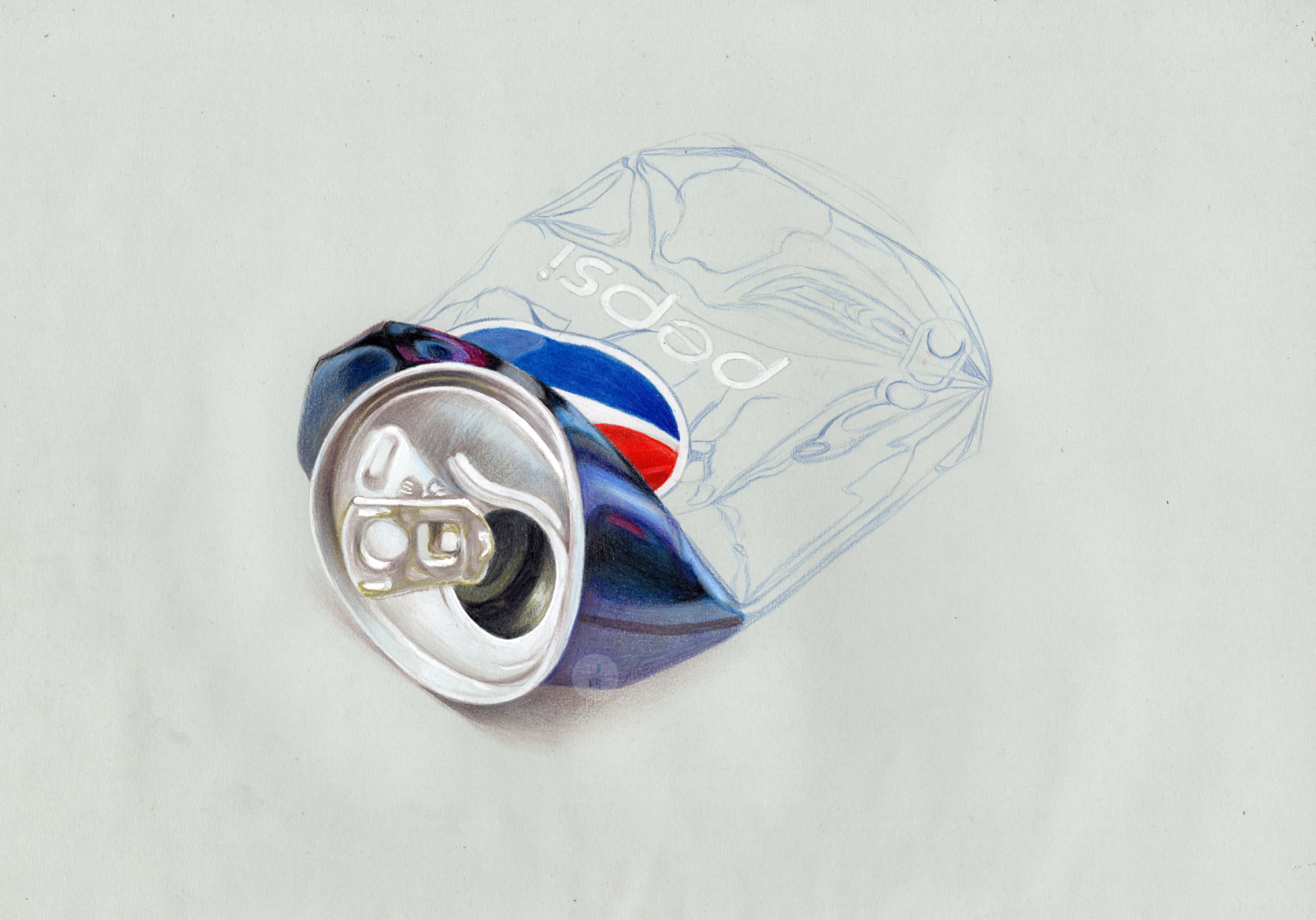 彩铅 可乐易拉罐 合集 临摹