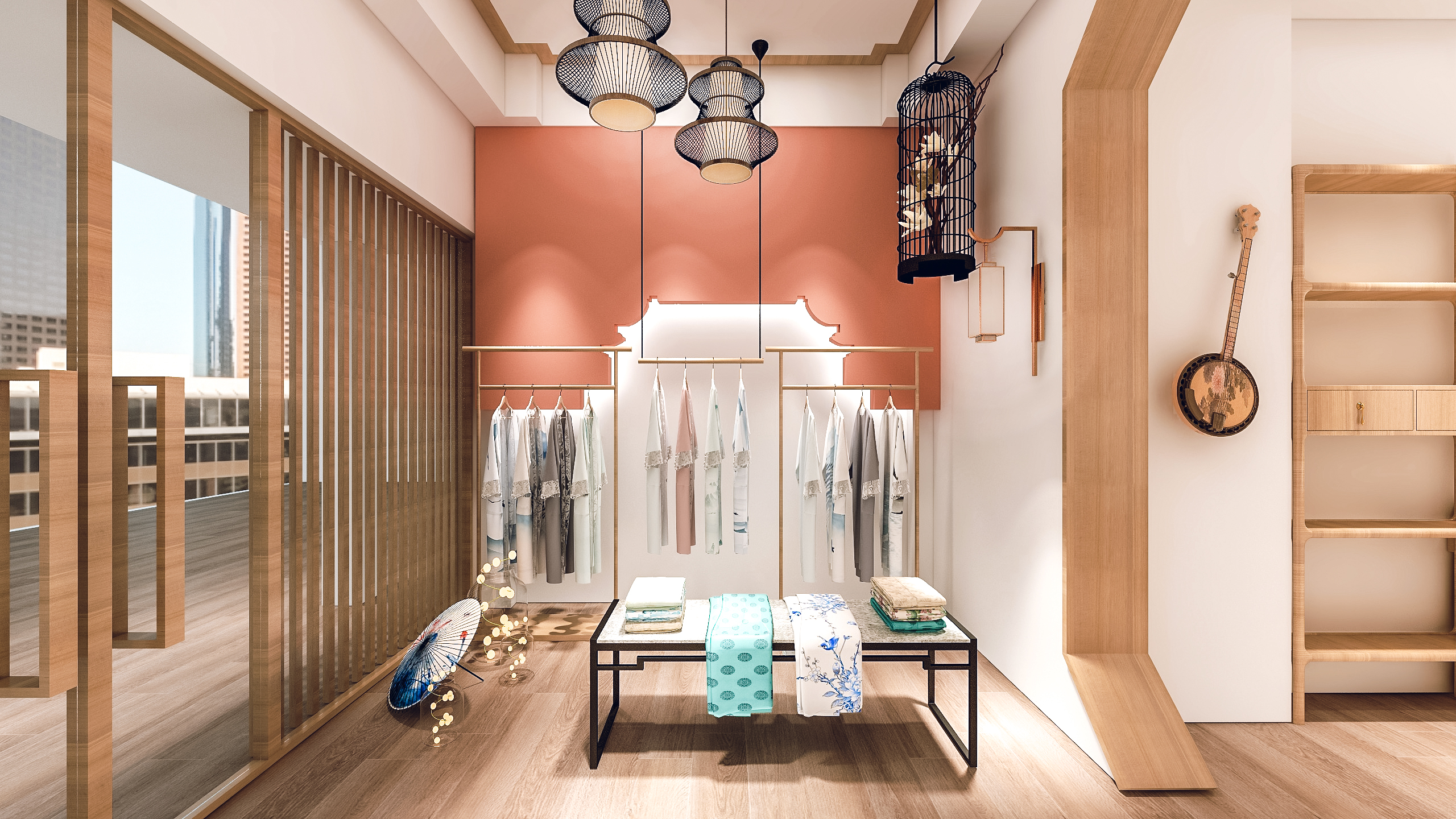 服装店装修设计-汉服体验馆