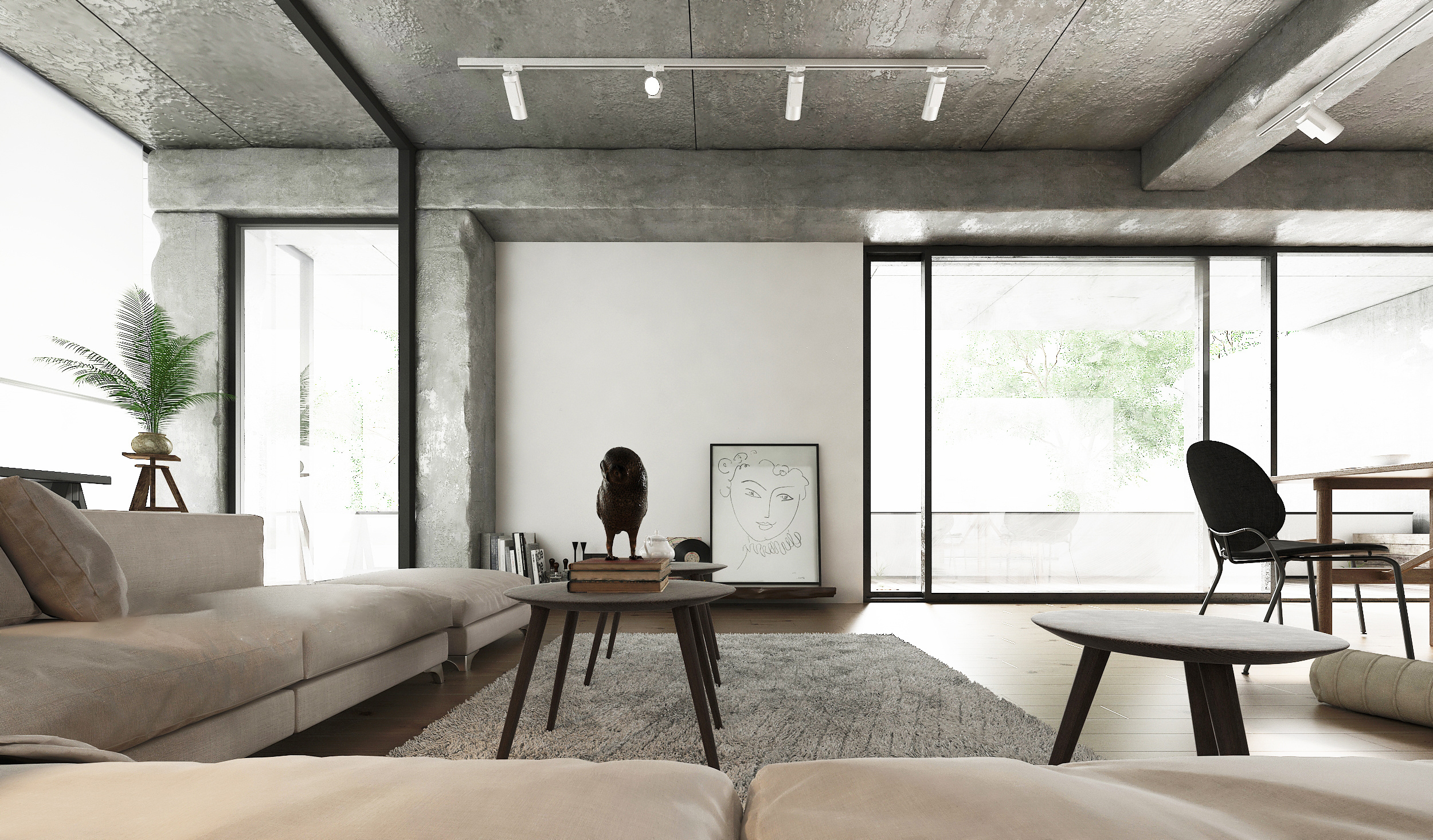 230平大平层轻工业风格装修案例图集