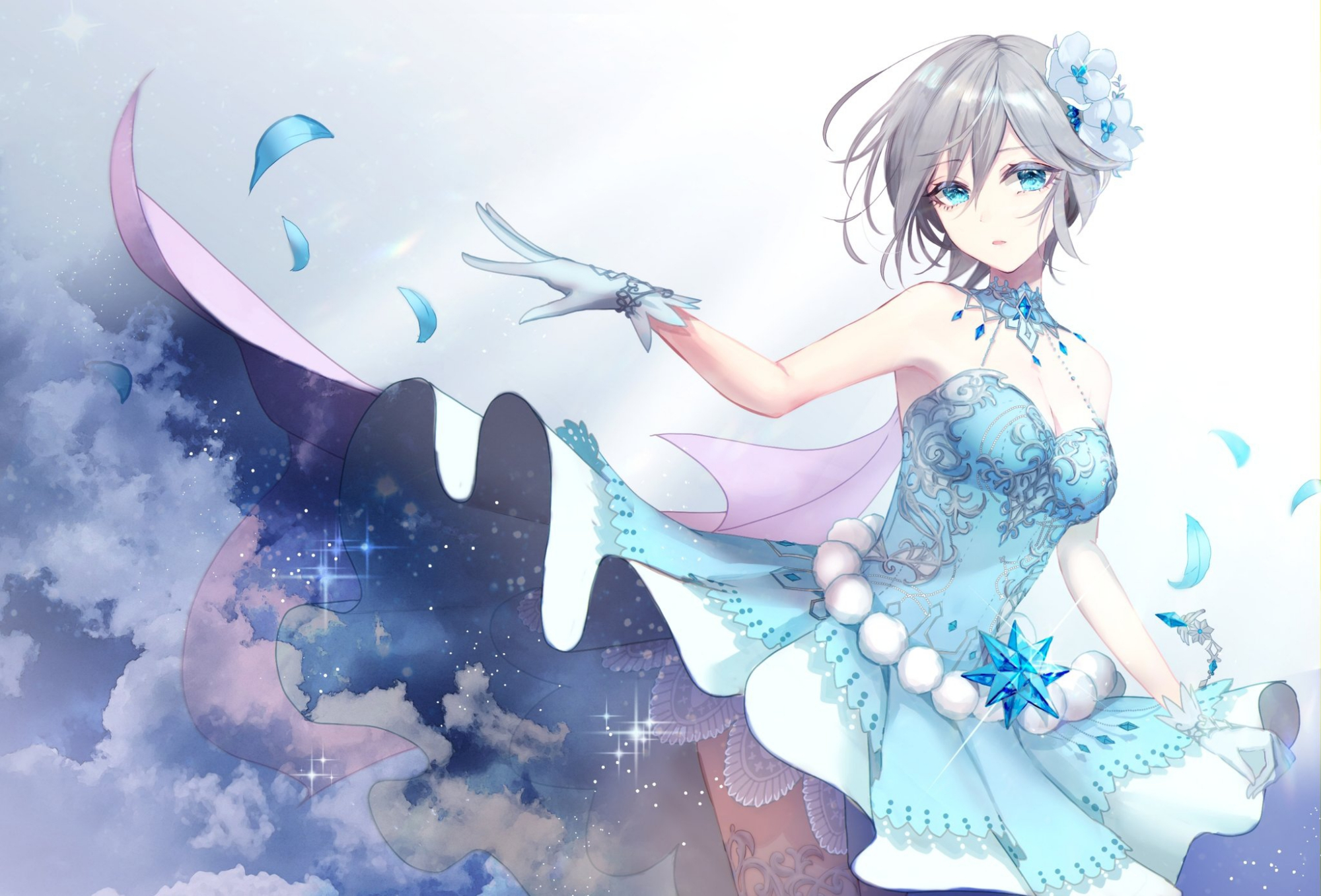 日漫里青春美少女"安娜史塔西亚"的手绘高清插画壁纸,喜欢就收