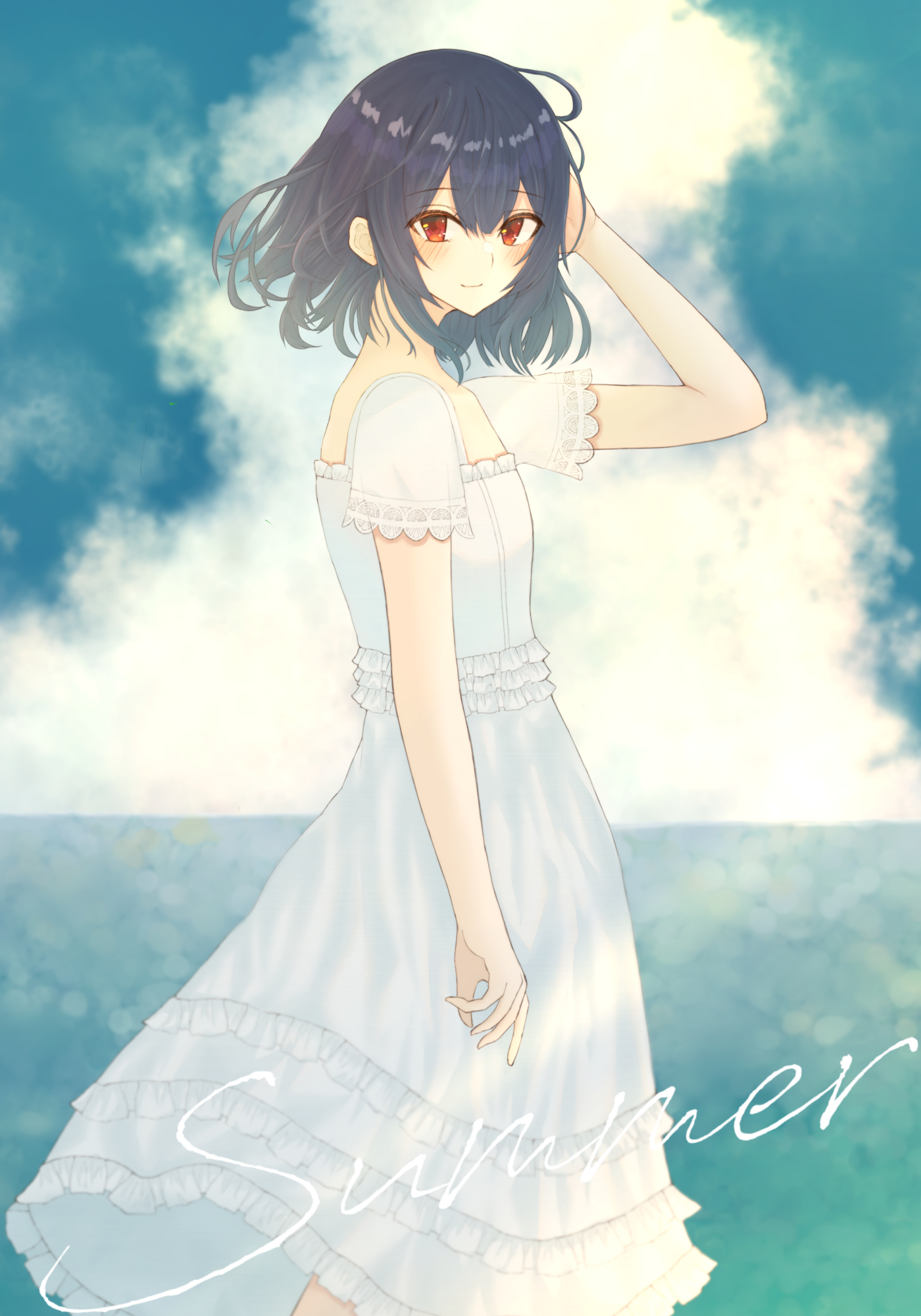 青春治愈系二次元动漫《闪耀色彩》里萌猫少女"杜野凛世"的插画