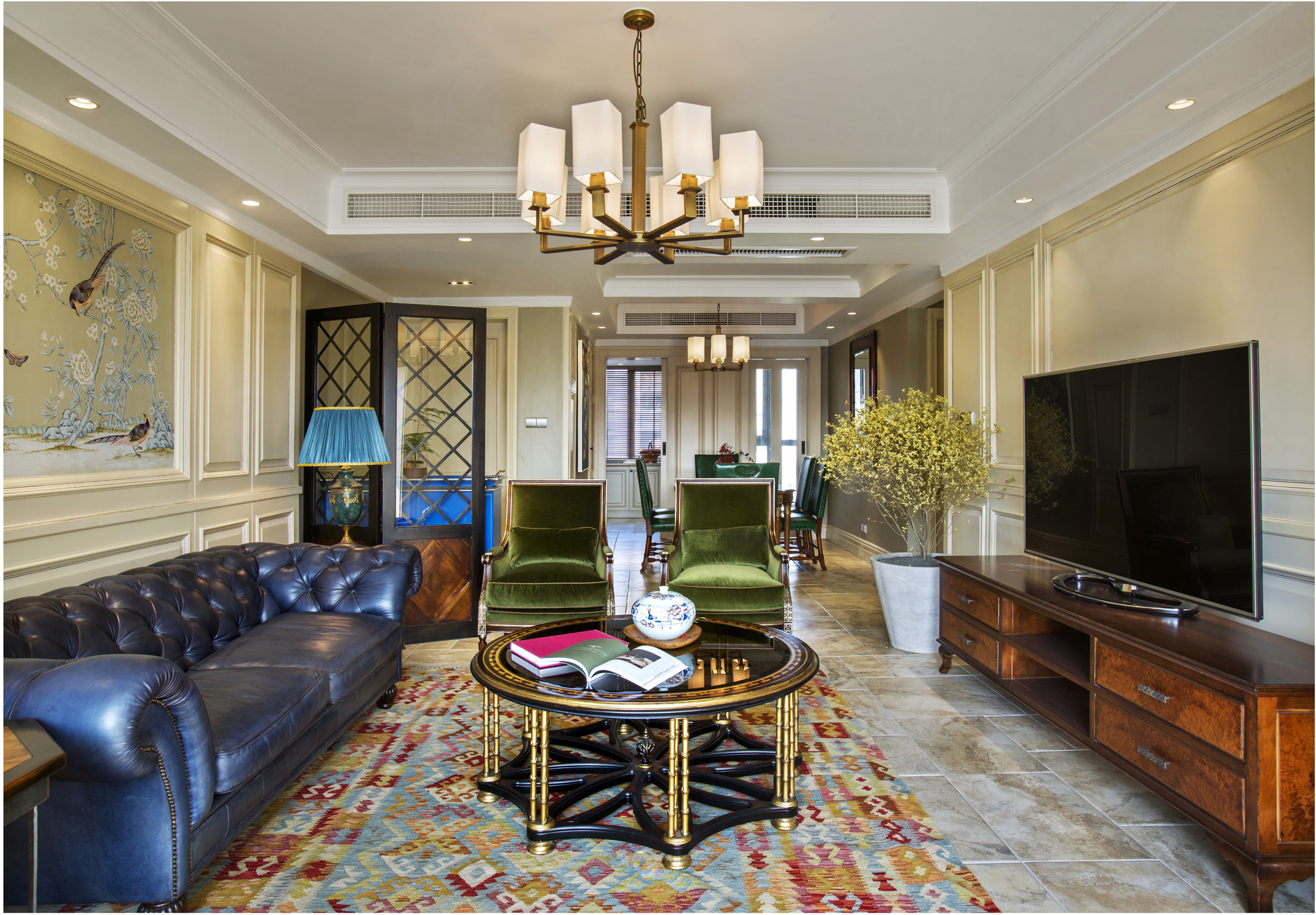 绿港装饰 73平米 两居室 美式风格