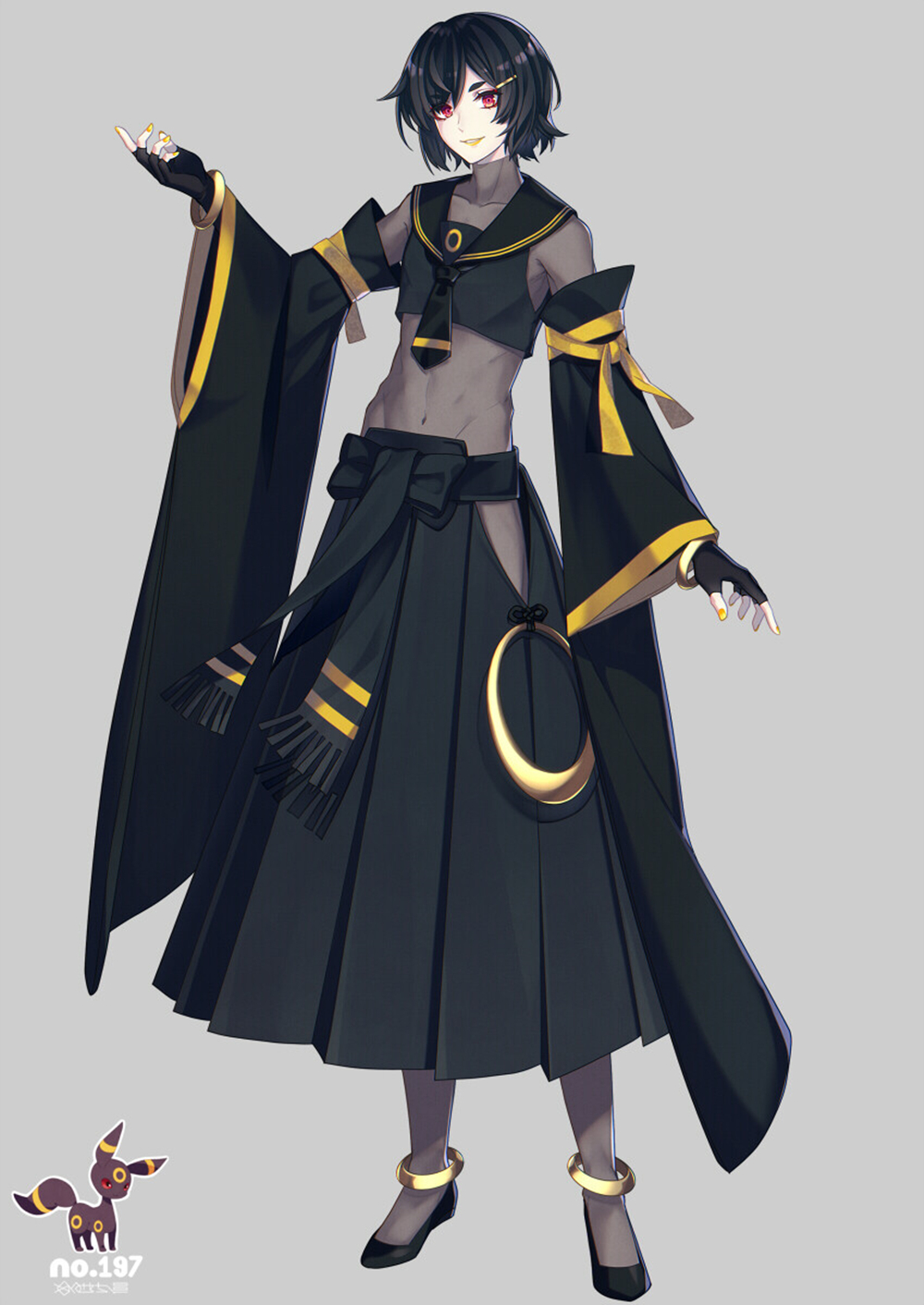 精灵宝可梦拟人化立绘系列第四弹!你们要的伊布家族来了