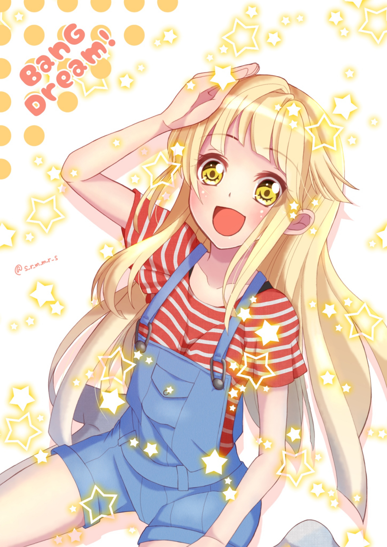 日漫《bang dream!》里这位可爱女主角"弦卷心"的高清插画壁纸