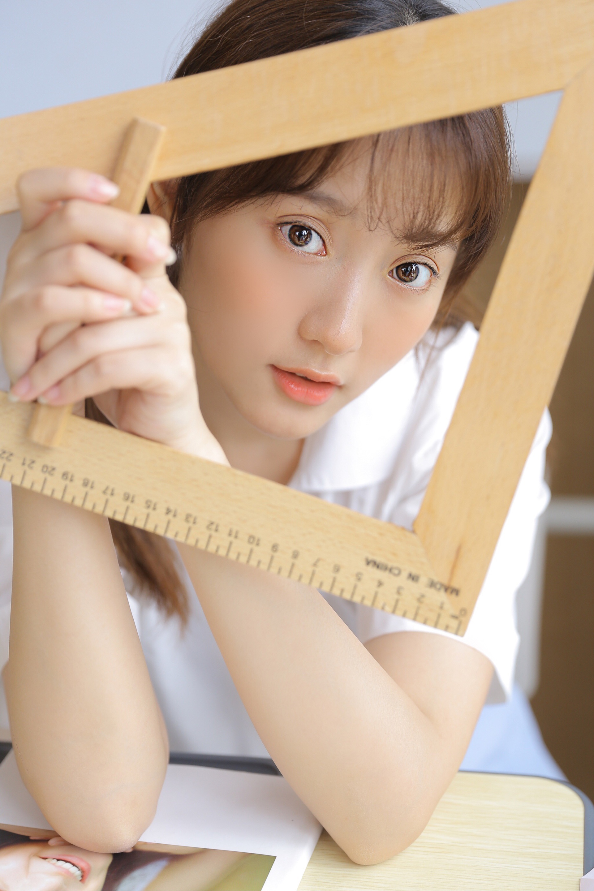 开学季:清纯学妹校园制服写真写真摄影