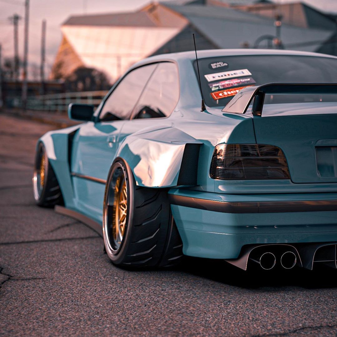 打造"jdm"风格的低趴宽体宝马m3!