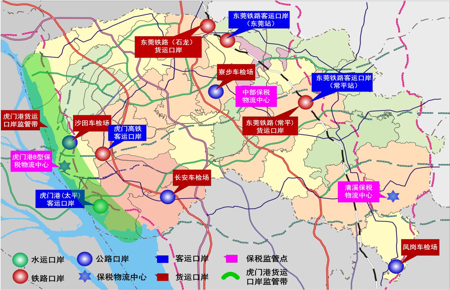 广东东莞市城市总体规划图!建议收藏!
