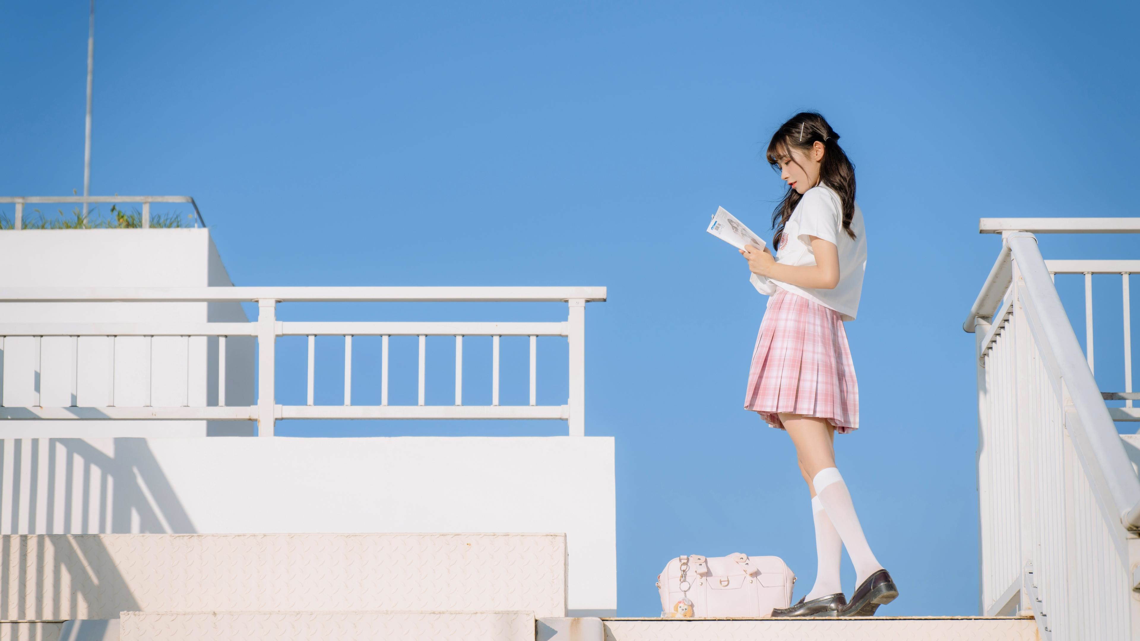 美少女,日系jk小清新写真,魅力十足,让人怦然心动