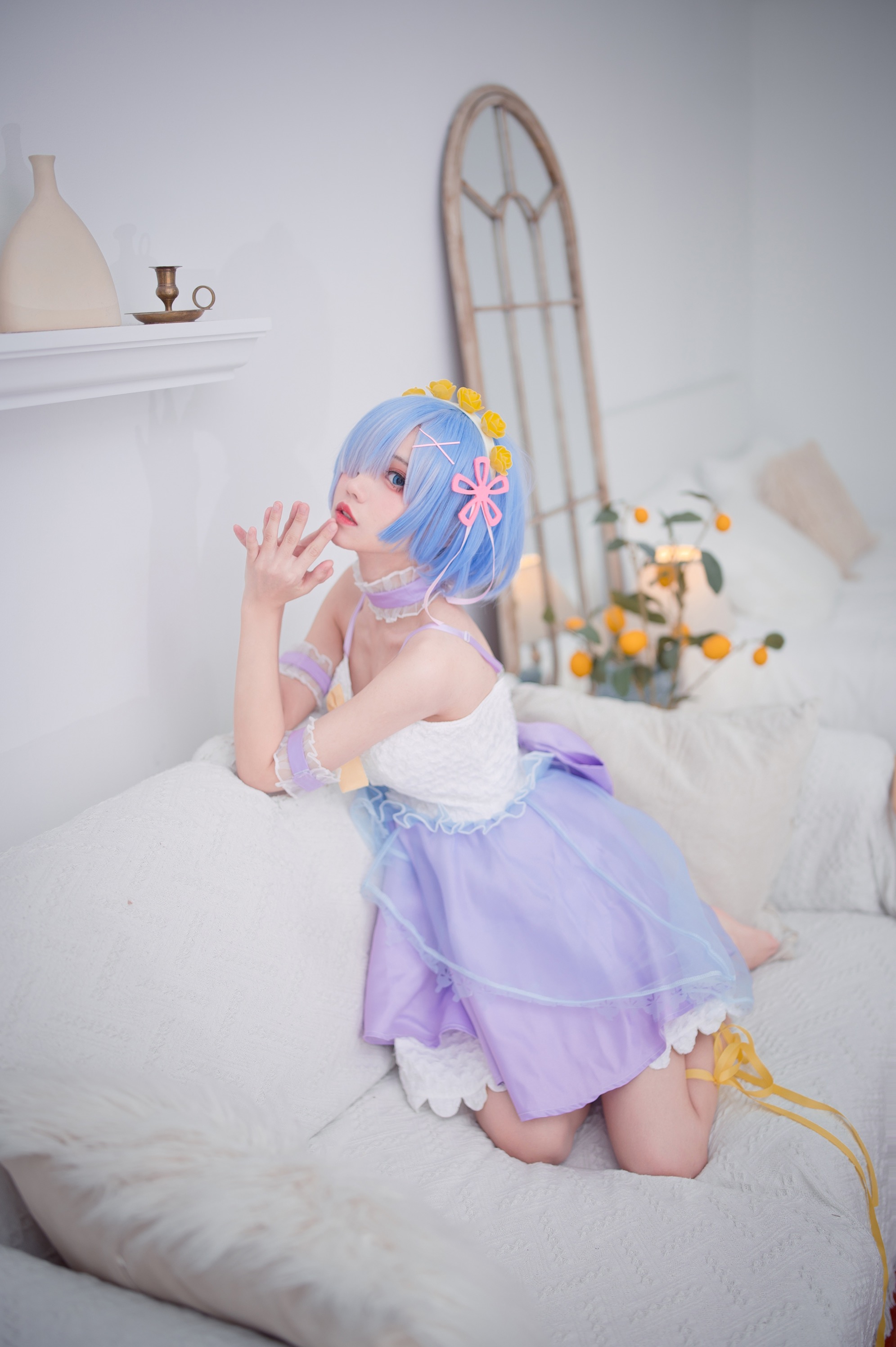 cosplay欣赏丨雷姆·clear dress丨花柒hana