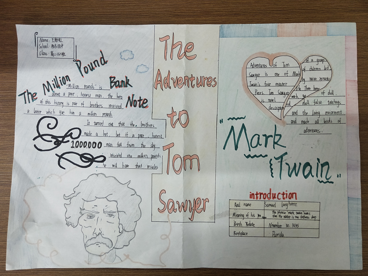 英语名著手抄报