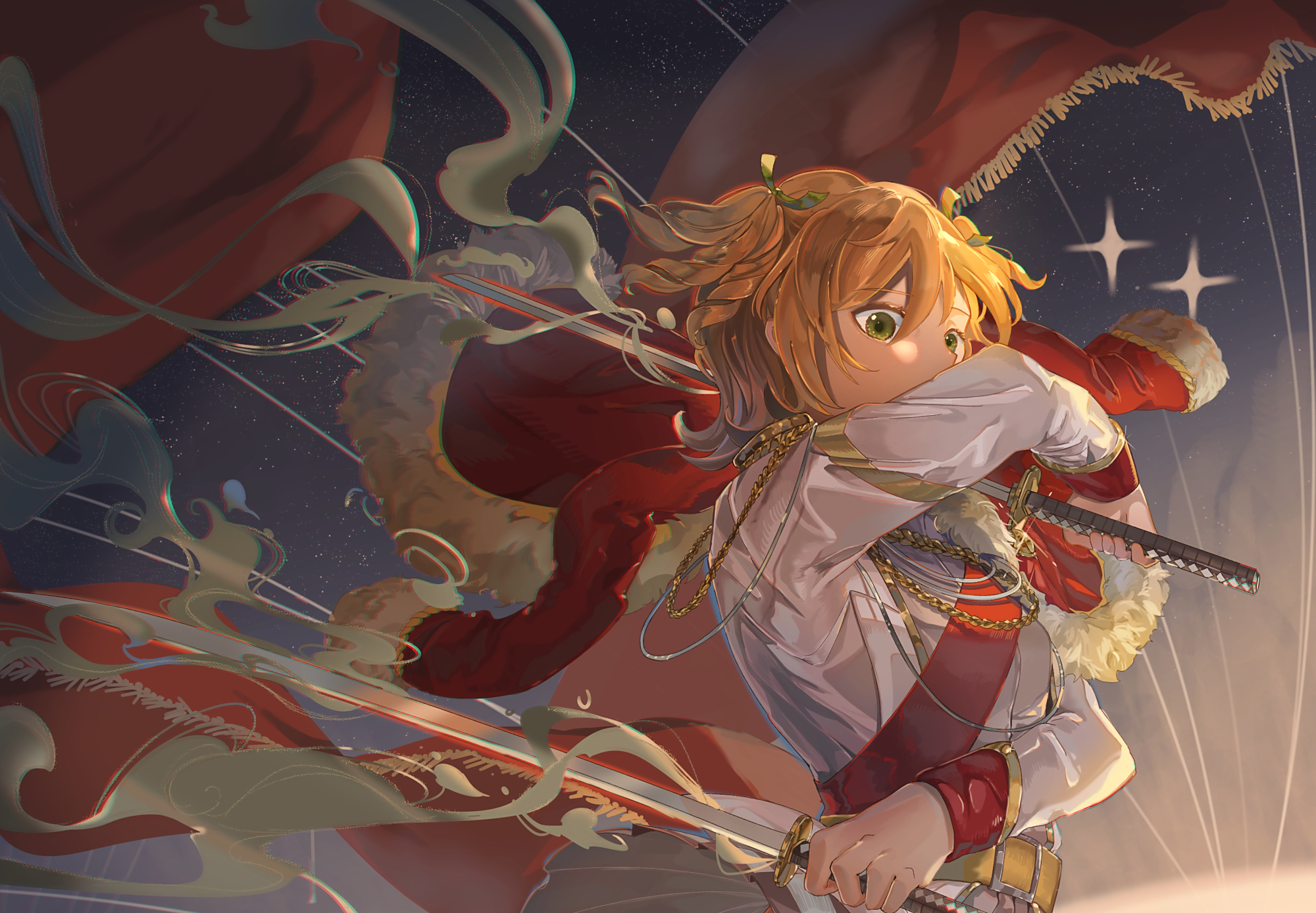 《少女歌剧》的高清插画壁纸,画风高端大气,画面很有大气势