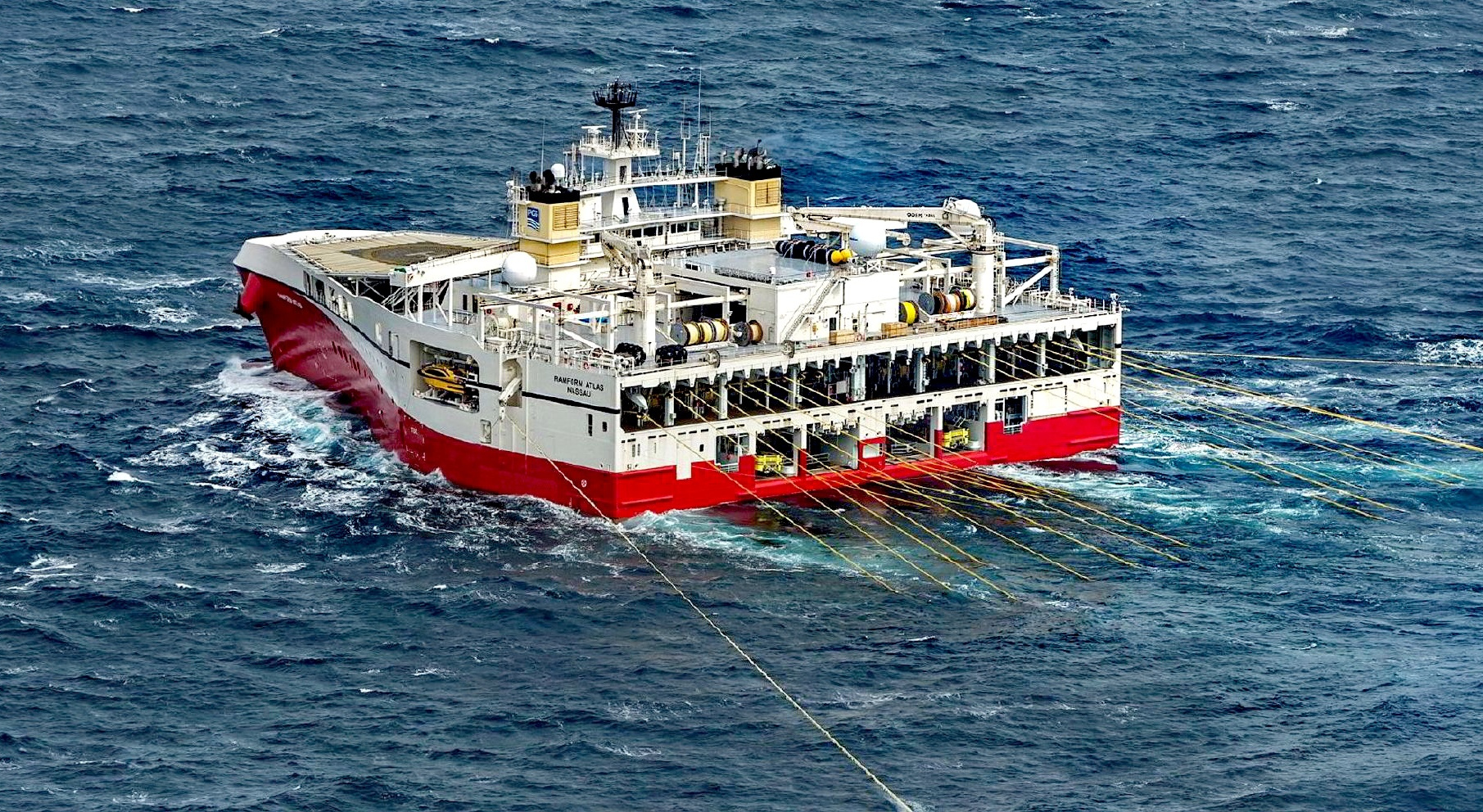 全球造型奇葩船舶之一,ramform titan级地震勘探船堪称