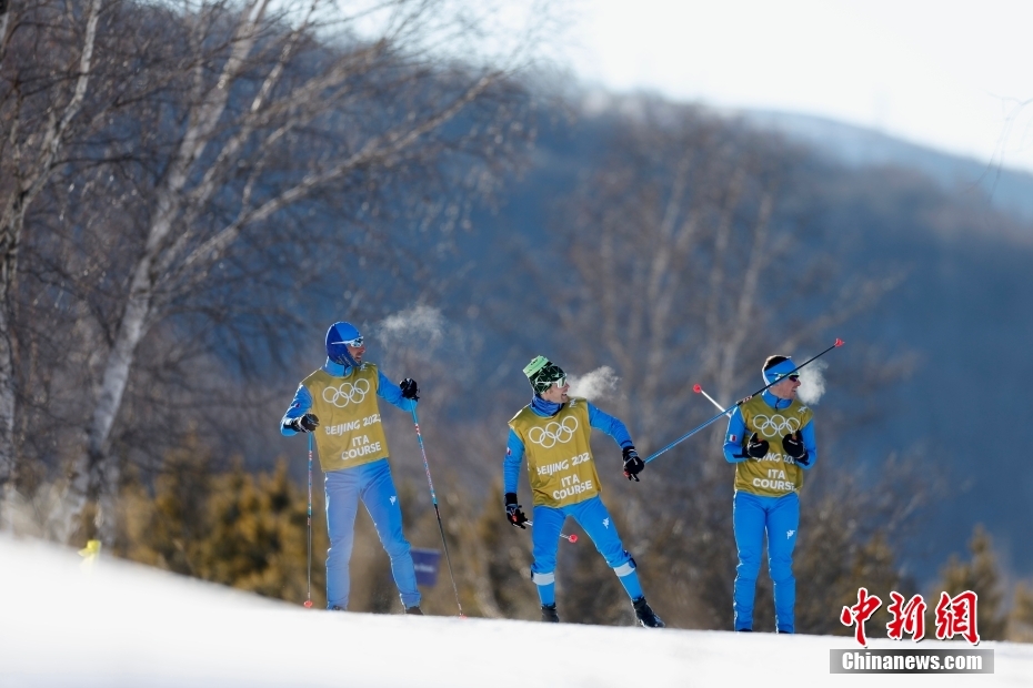 北京冬奧會張家口賽區 雪上項目運動員進行賽前訓練