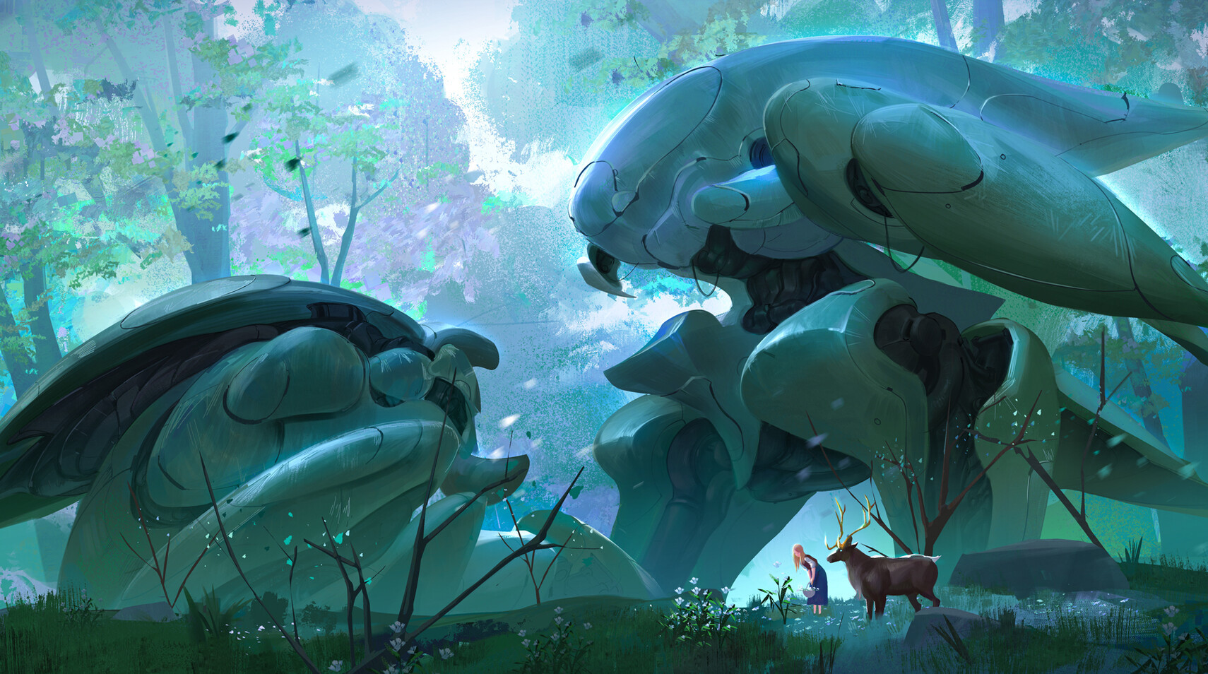 一组非常不错的科幻插画作品欣赏!画技出色脑洞大开的作品!