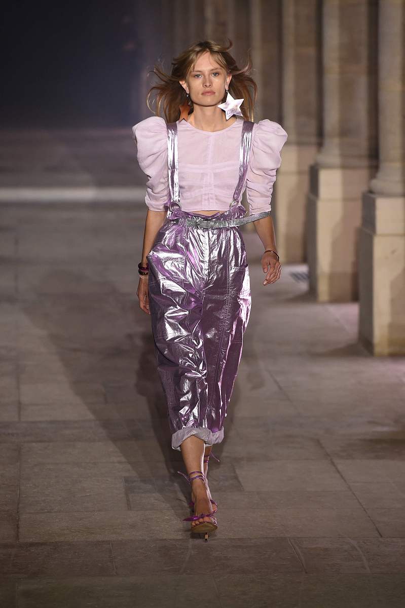 2021春夏巴黎时装周:isabel marant 品牌秀场 陈瑜牛仔套装酷飒率真
