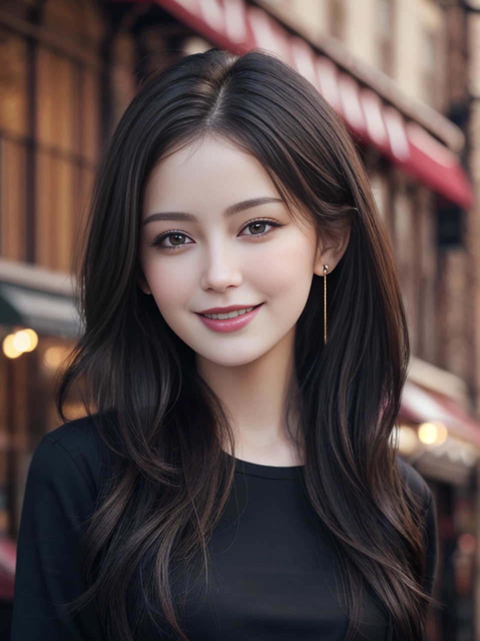 眉眼弯弯,含情一笑!#养眼美女