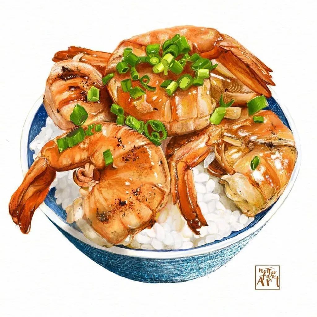 中国美食水彩插画,看到就流口水了!