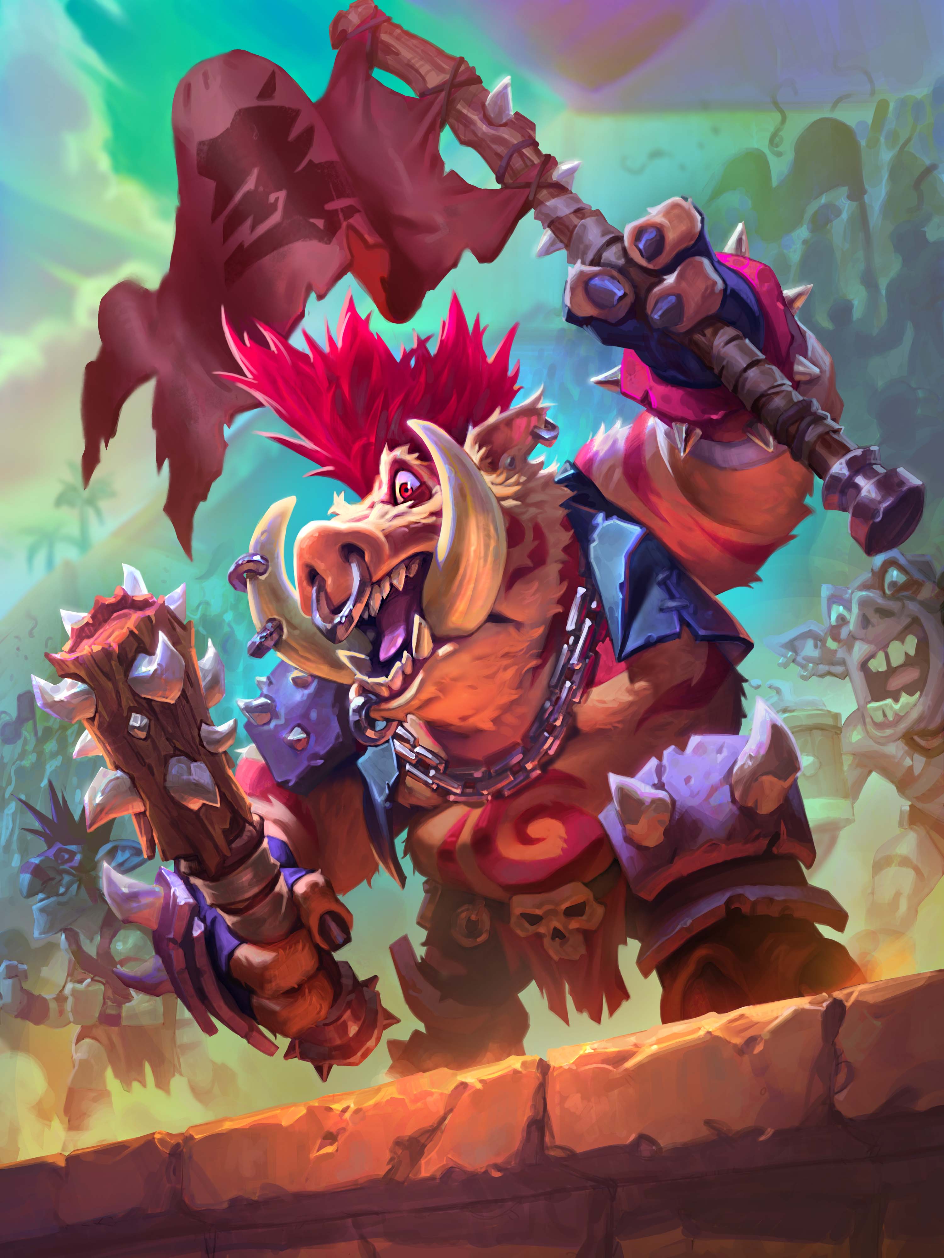 酒馆战棋原画—野猪人篇