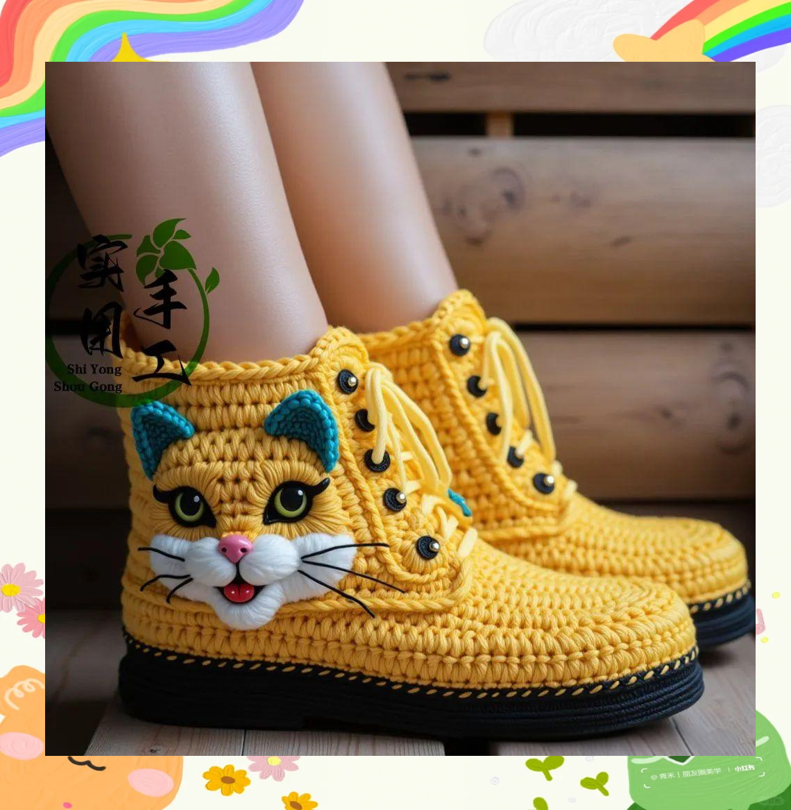 钩针编织猫鞋:探索舒适与可爱的完美结合