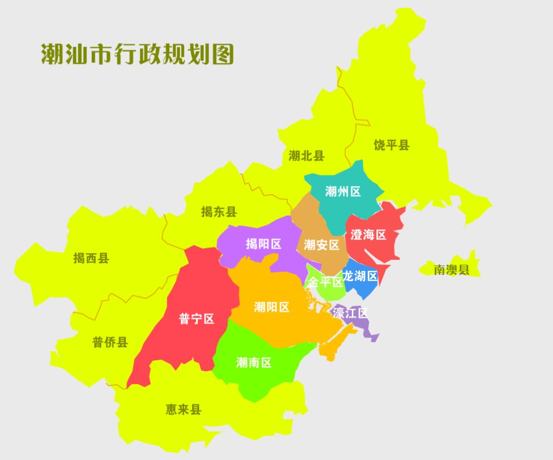 广州潮汕地图图片
