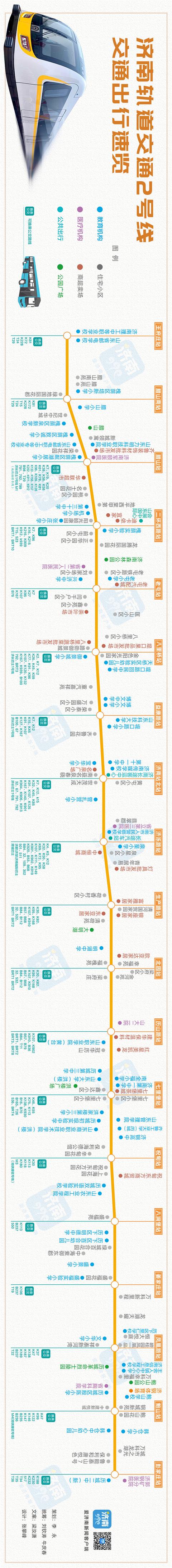 济南轻轨2号线线路图图片