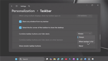 双重缩小！加强版Windows 10小任务栏回归