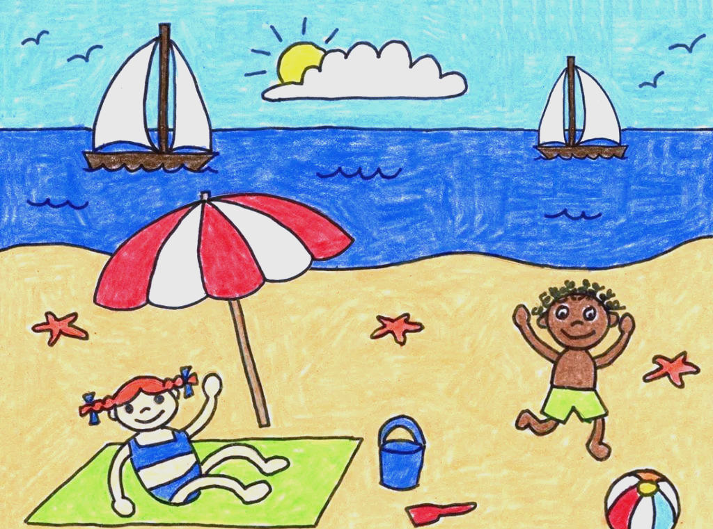 用简笔画记录生活:从林间小道到海边小镇的旅行