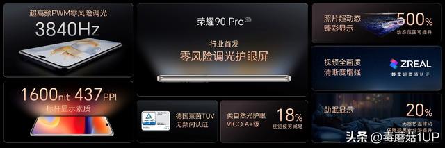 荣耀90系列首创零风险调光护眼屏,手机屏幕护眼天花板