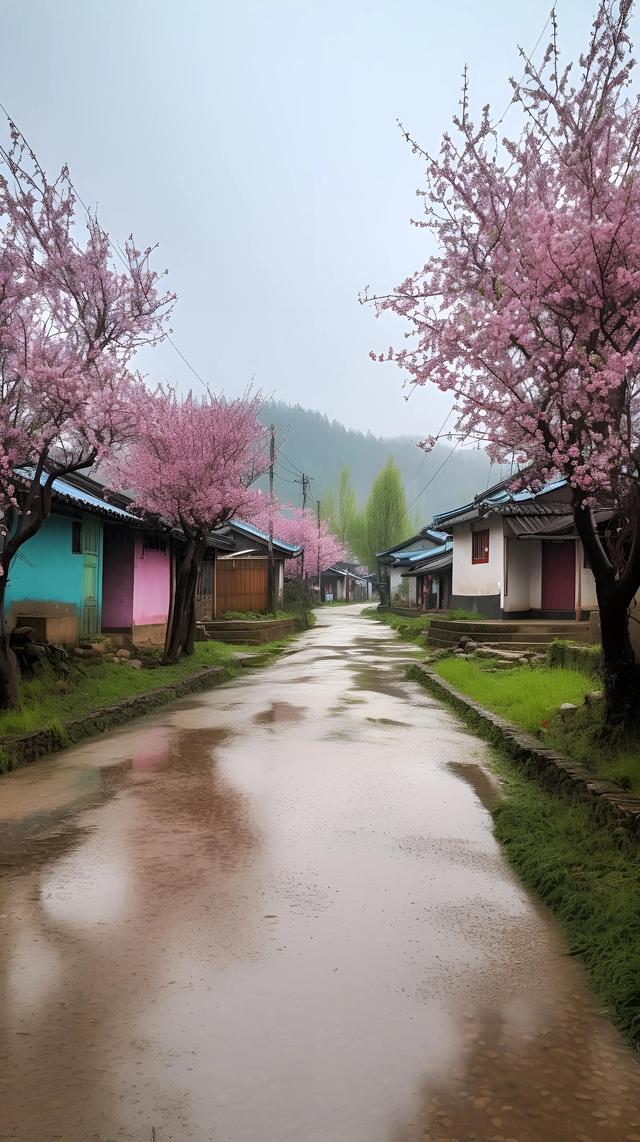 ai绘画:雨后的乡村美景