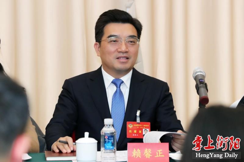 赖馨正参加政协衡阳市十三届一次会议中共界别组讨论