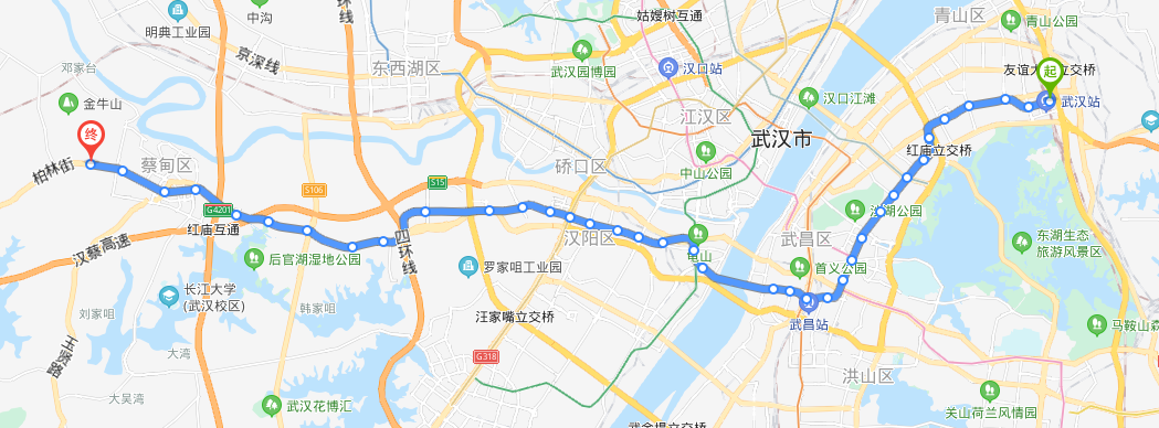 地铁4号线线路图武汉图片