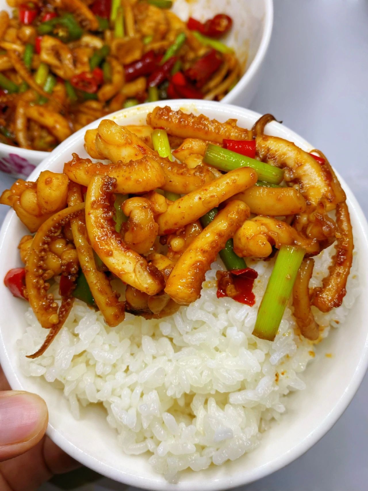 香辣孜然鱿鱼,这玩意我能吃一大碗饭!