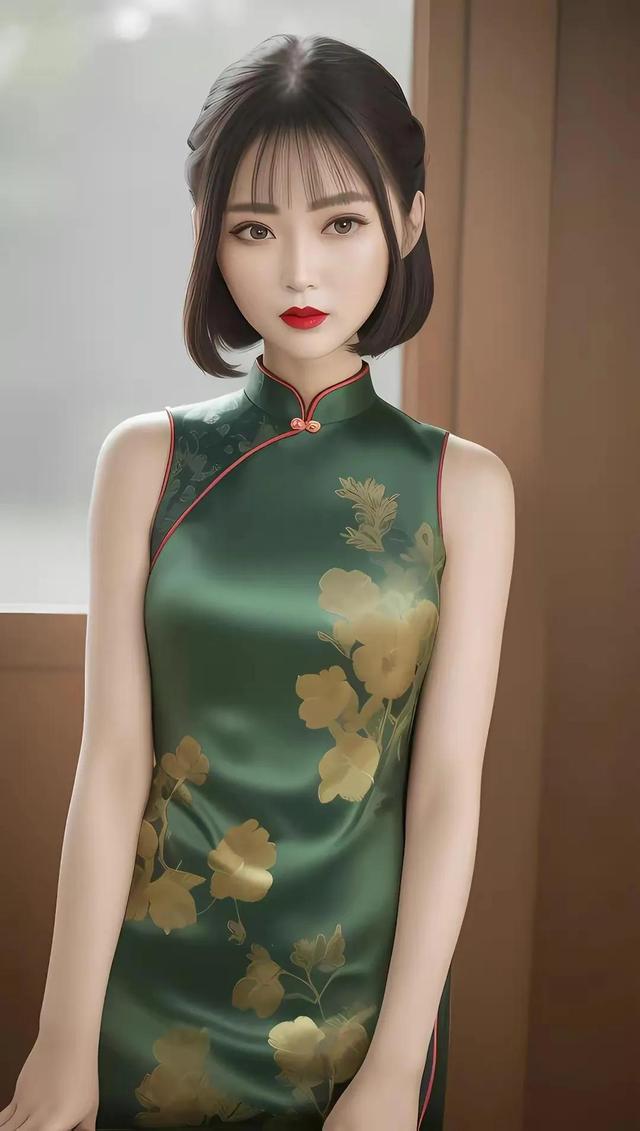 唯美壁纸|旗袍美女|你这么温柔,你走两步,风都变甜了