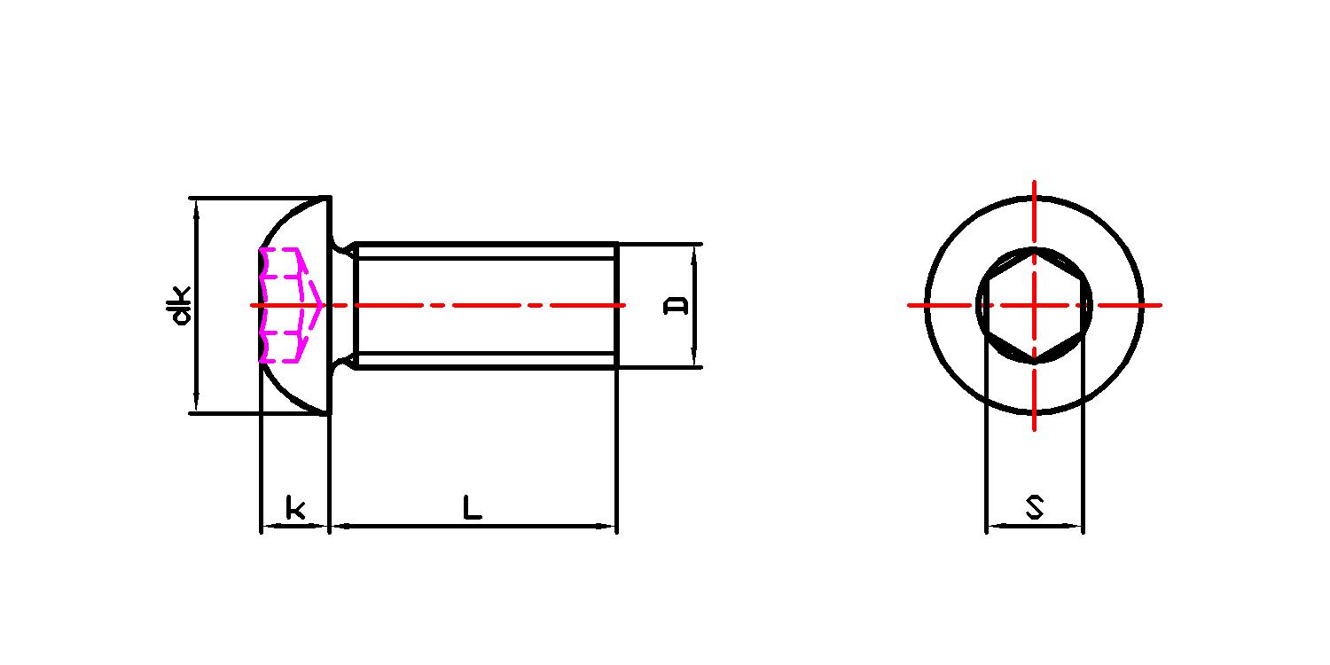 常用緊固件簡圖(螺釘,螺栓,墊圈等)