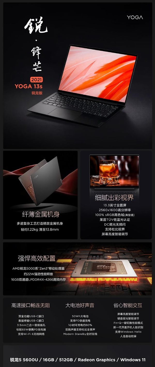 联想yoga 13s锐龙版价格史低