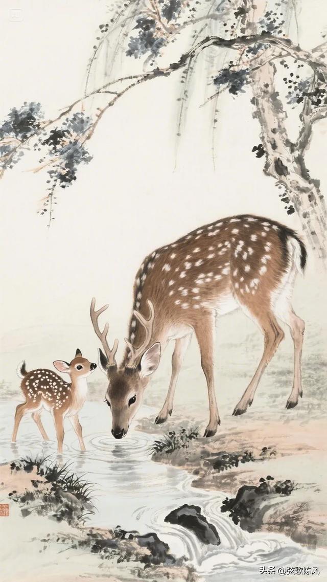 国画之美一一一梅花鹿